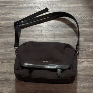 Matt & Nat Black Crossbody Messenger Bag